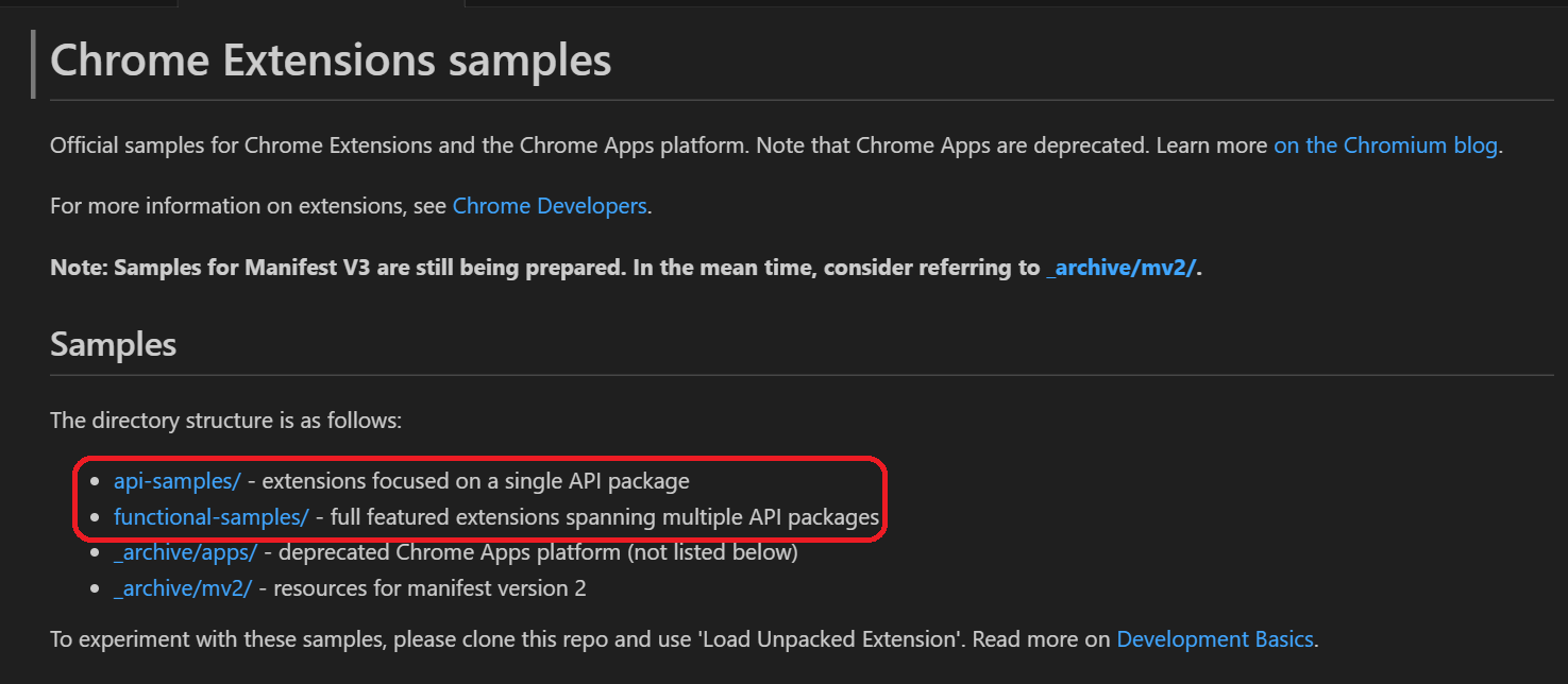 Chrome Extensions Samples 市野メモ